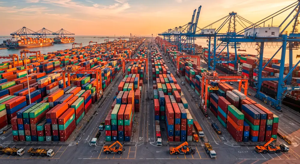 porto com containers representando a duimp