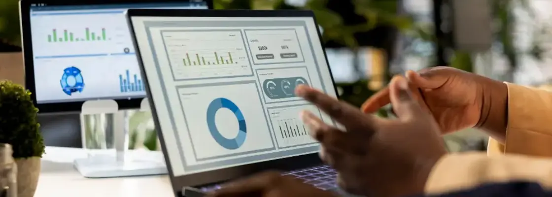 pessoa mexendo no computador simbolizando a integração erp duimp